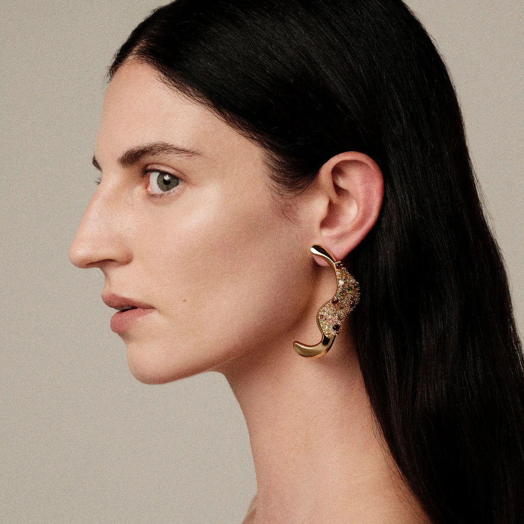 Awe Inspired Earrings Encrusted Abstract Earrings