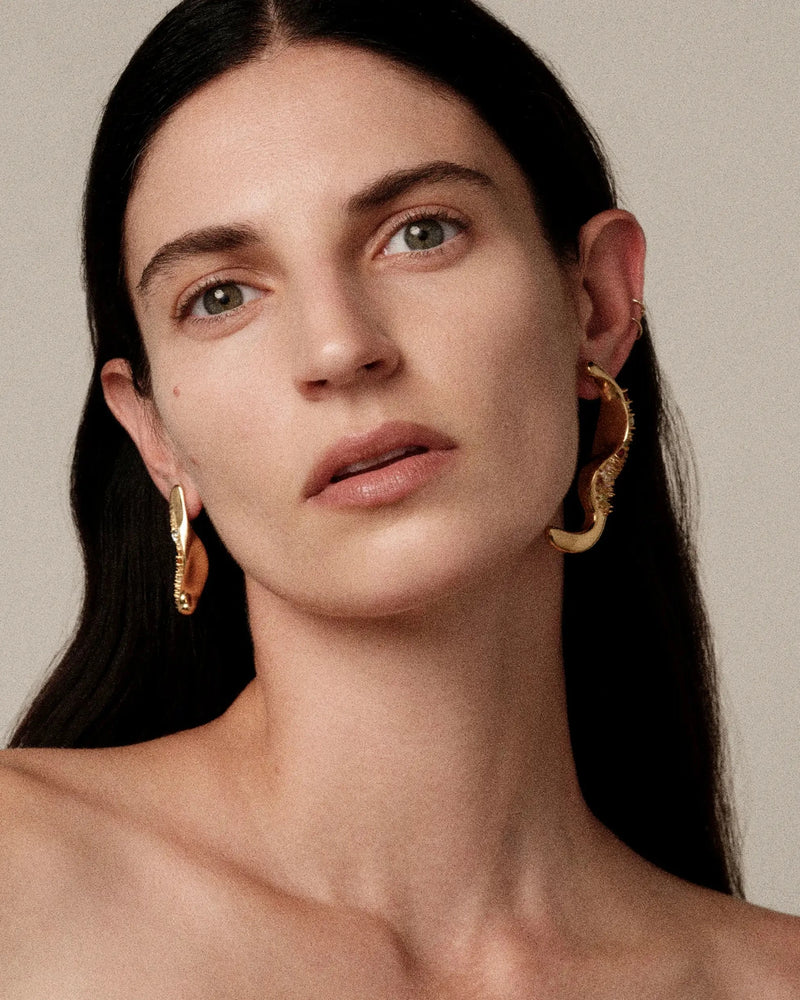 Awe Inspired Earrings Encrusted Abstract Earrings