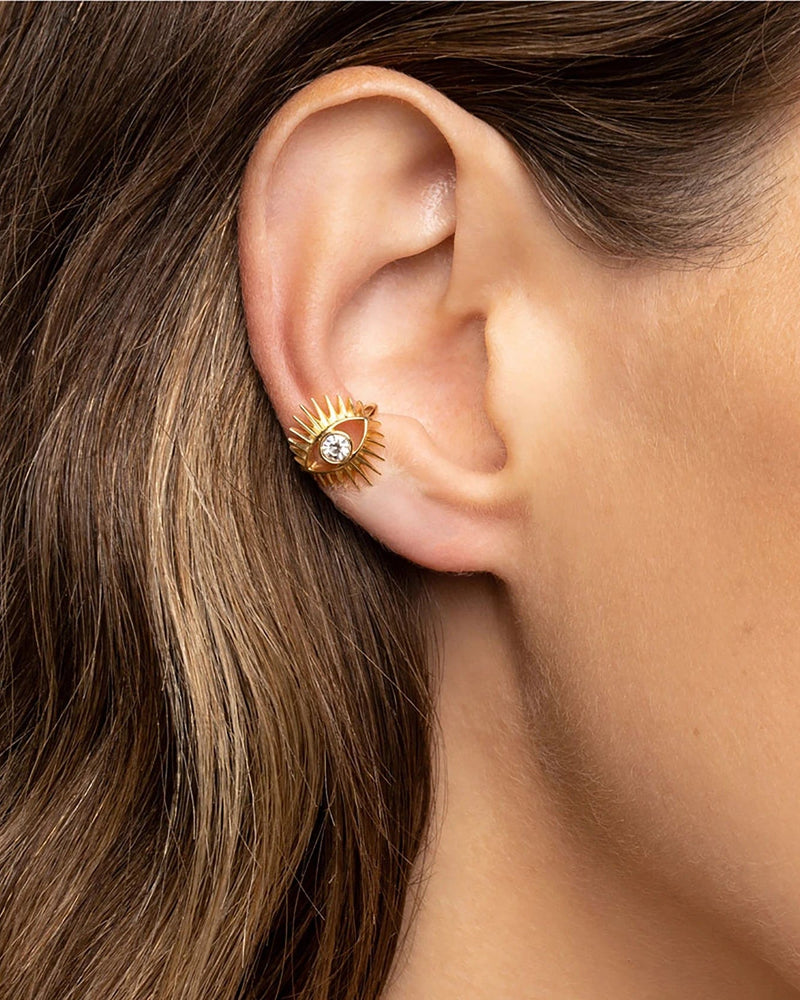 Awe Inspired Earrings Evil Eye Ear Cuff