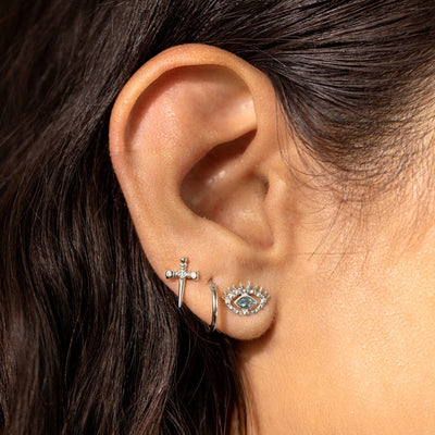 Awe Inspired Earrings Evil Eye Stud Earring