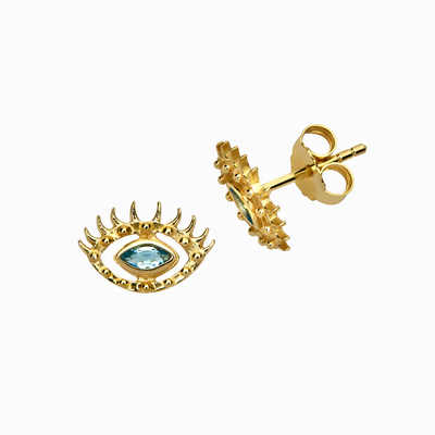 Awe Inspired Earrings Evil Eye Stud Earring