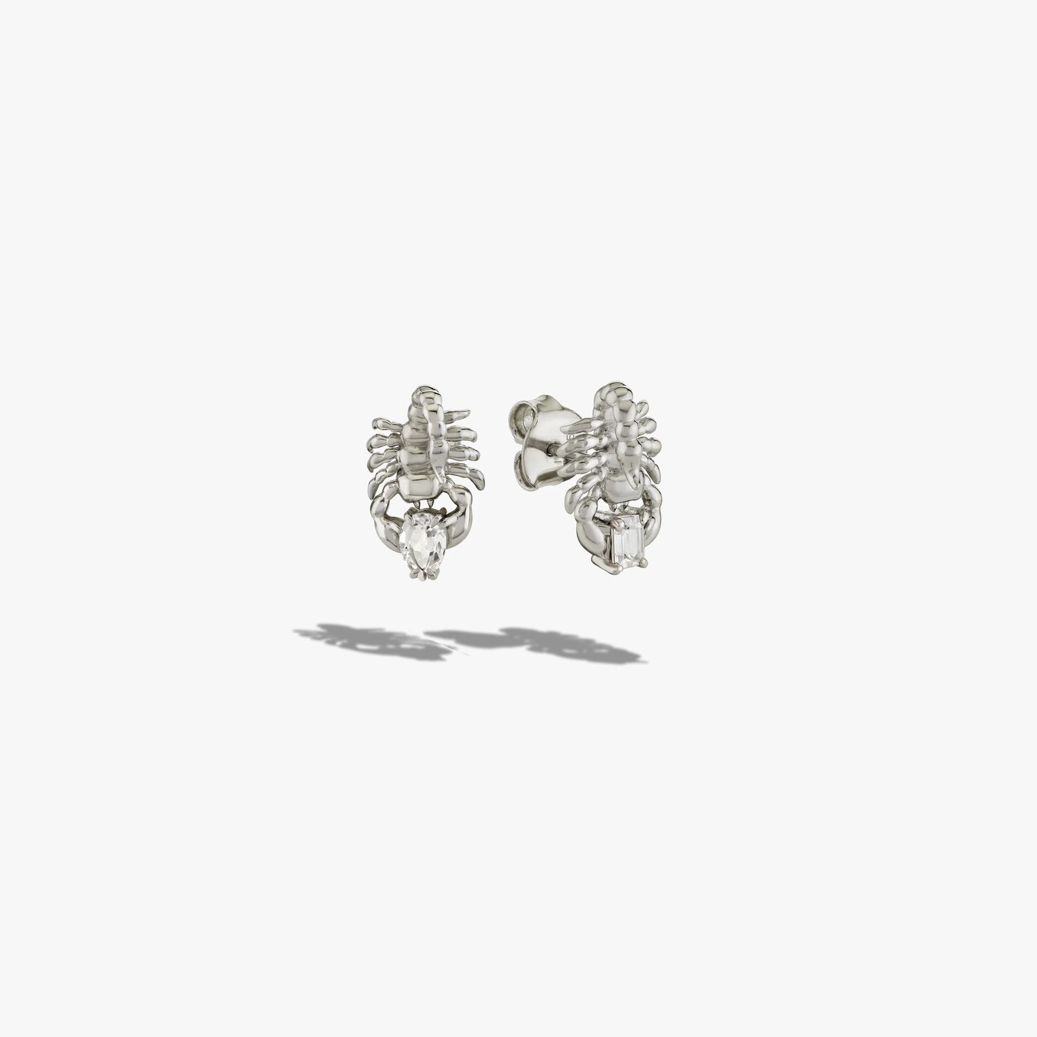 Awe Inspired Earrings Gemstone Scorpion Studs Pair