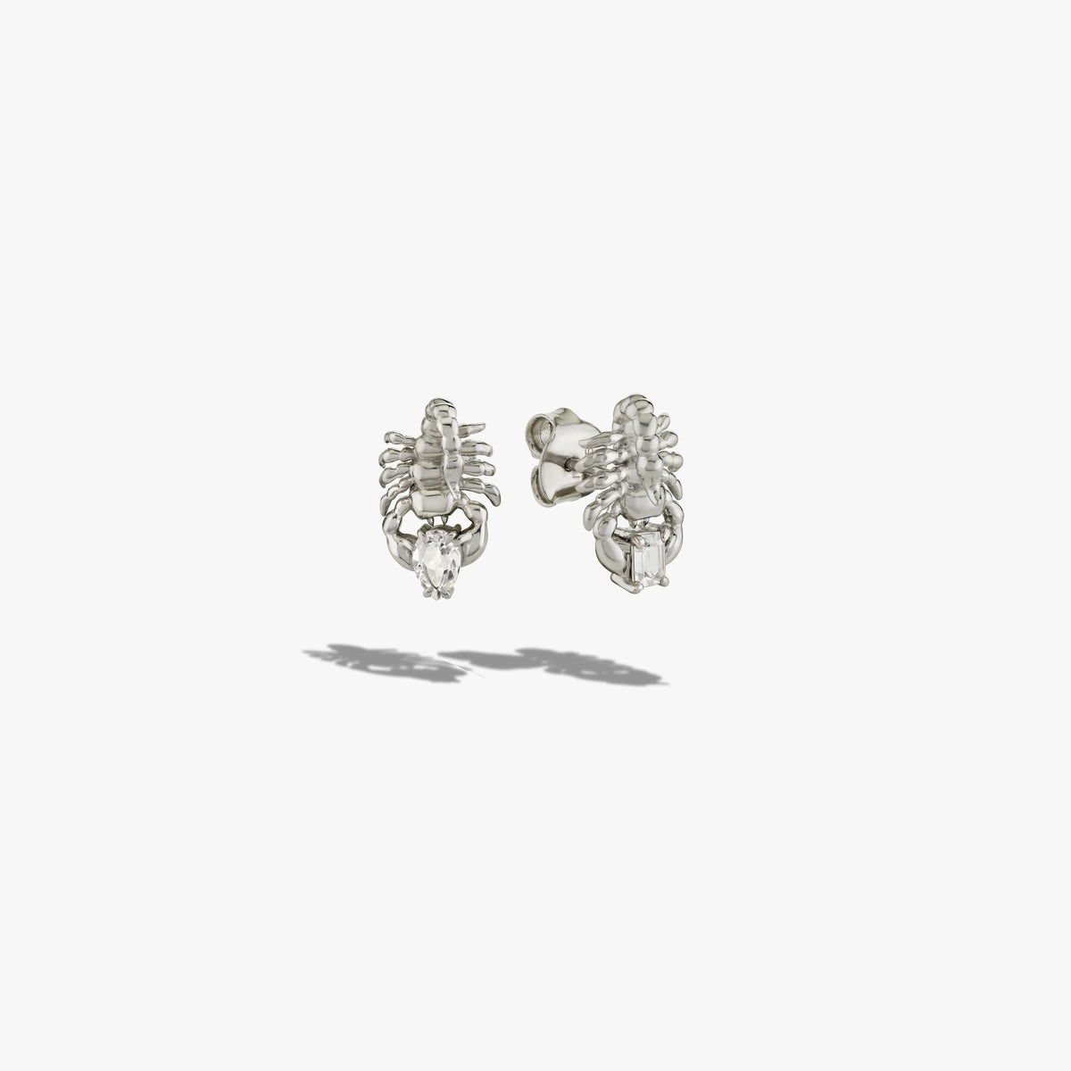 Awe Inspired Earrings Gemstone Scorpion Studs Pair
