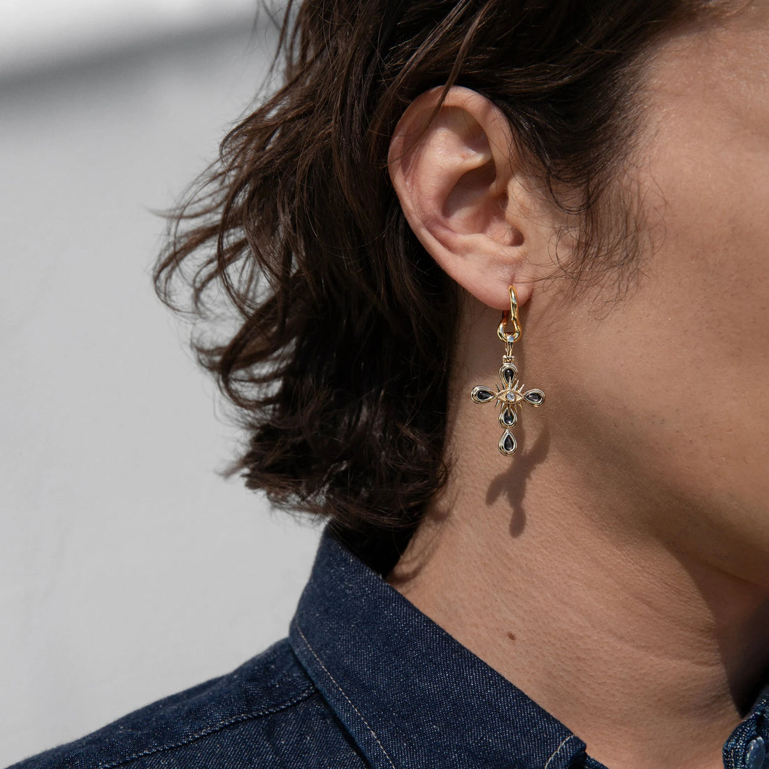 Awe Inspired Earrings Men's Cross Collector Earring