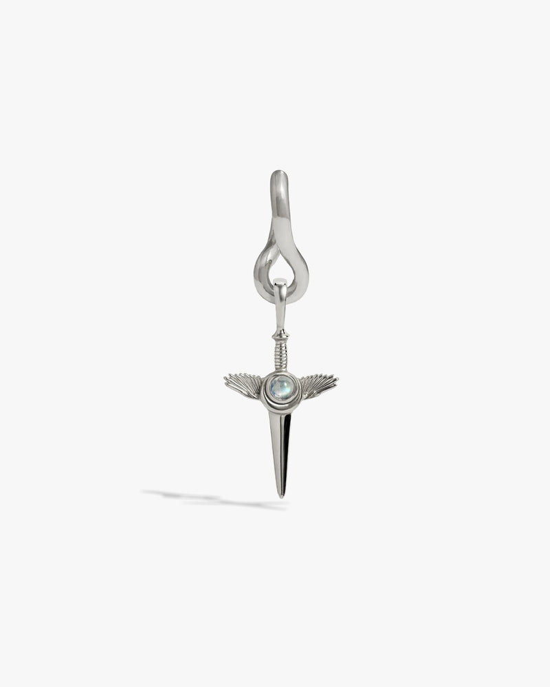 Awe Inspired Earrings Men's Flying Dagger Charm Earring