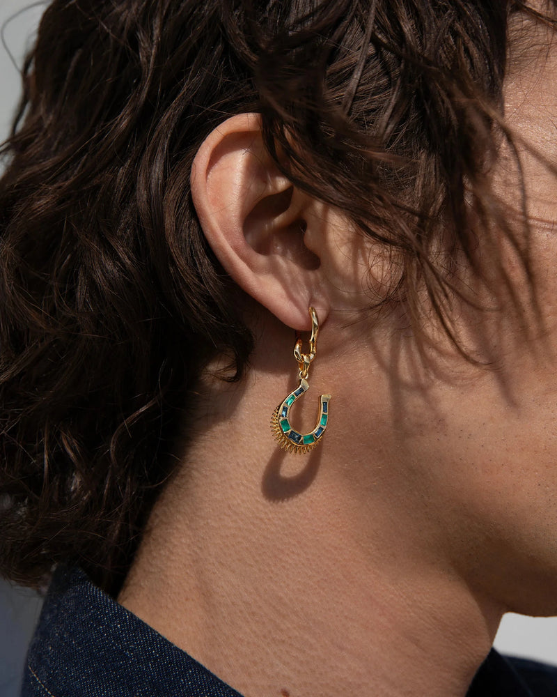 Awe Inspired Earrings Men's Horseshoe Collector Earring