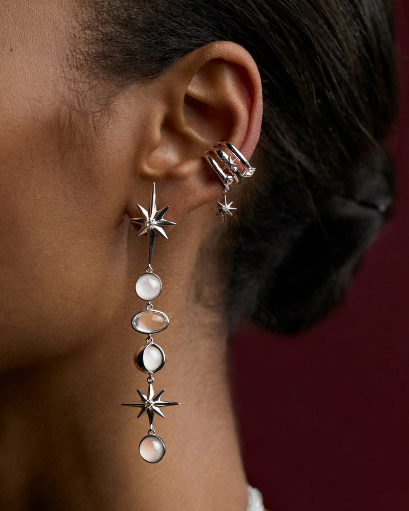 Awe Inspired Earrings Midnight Reflection Drop Earrings