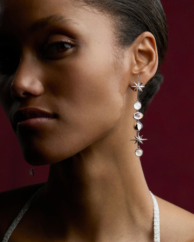 Awe Inspired Earrings Midnight Reflection Drop Earrings