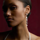 Awe Inspired Earrings Midnight Reflection Drop Earrings