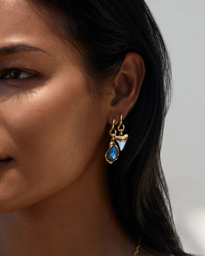 Awe Inspired Earrings Molten Shark Tooth Earring Set