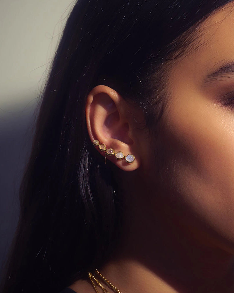 Awe Inspired Earrings Moon Phase Ear Crawler