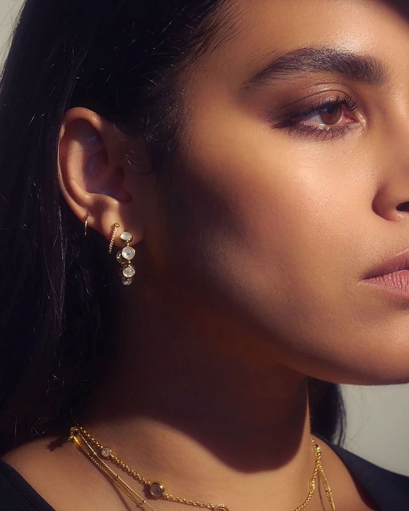 Awe Inspired Earrings Moon Phases Hoops