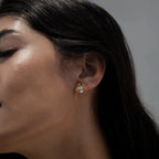 Awe Inspired Earrings Moonstone Spider Studs