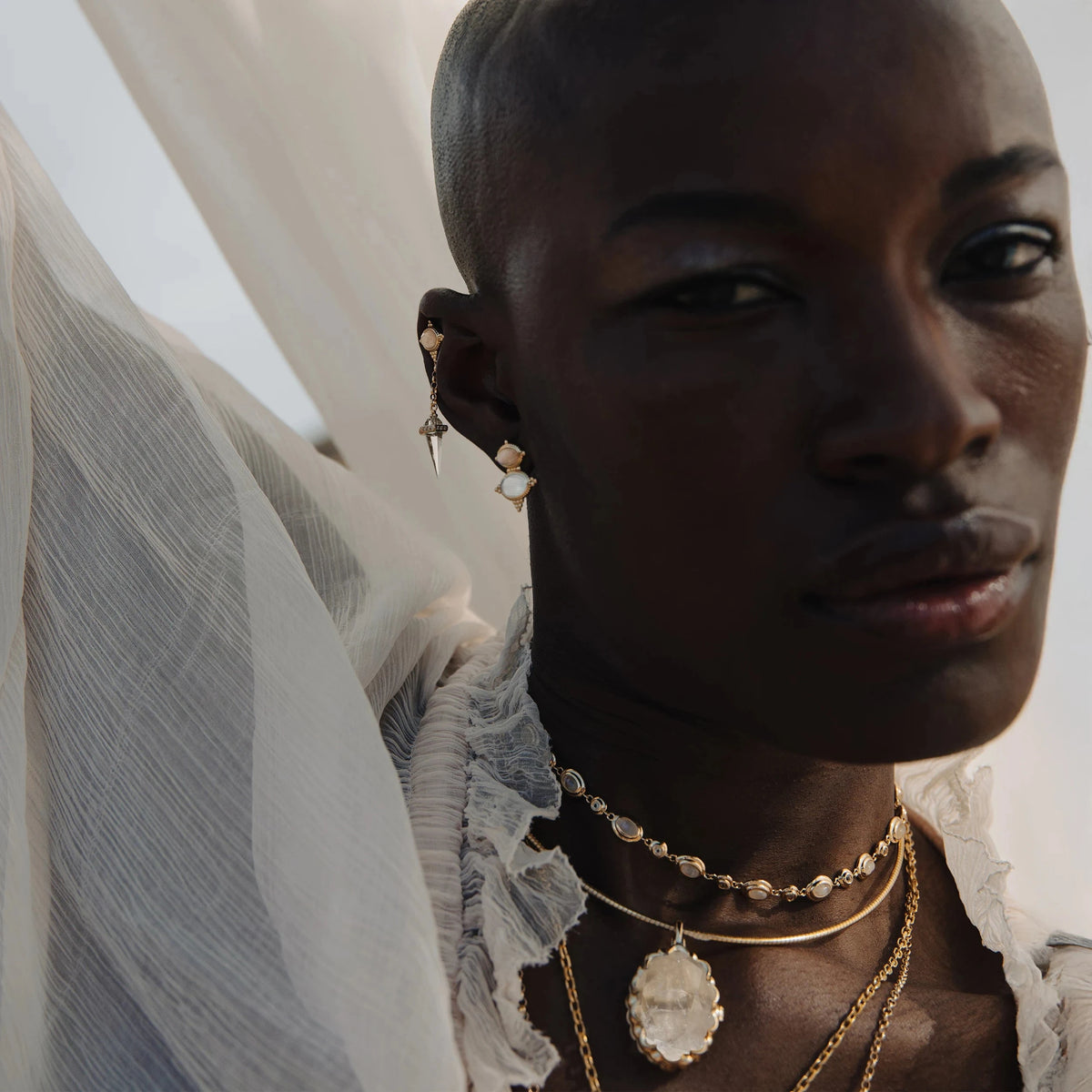 Awe Inspired Earrings Oracle Drop Studs