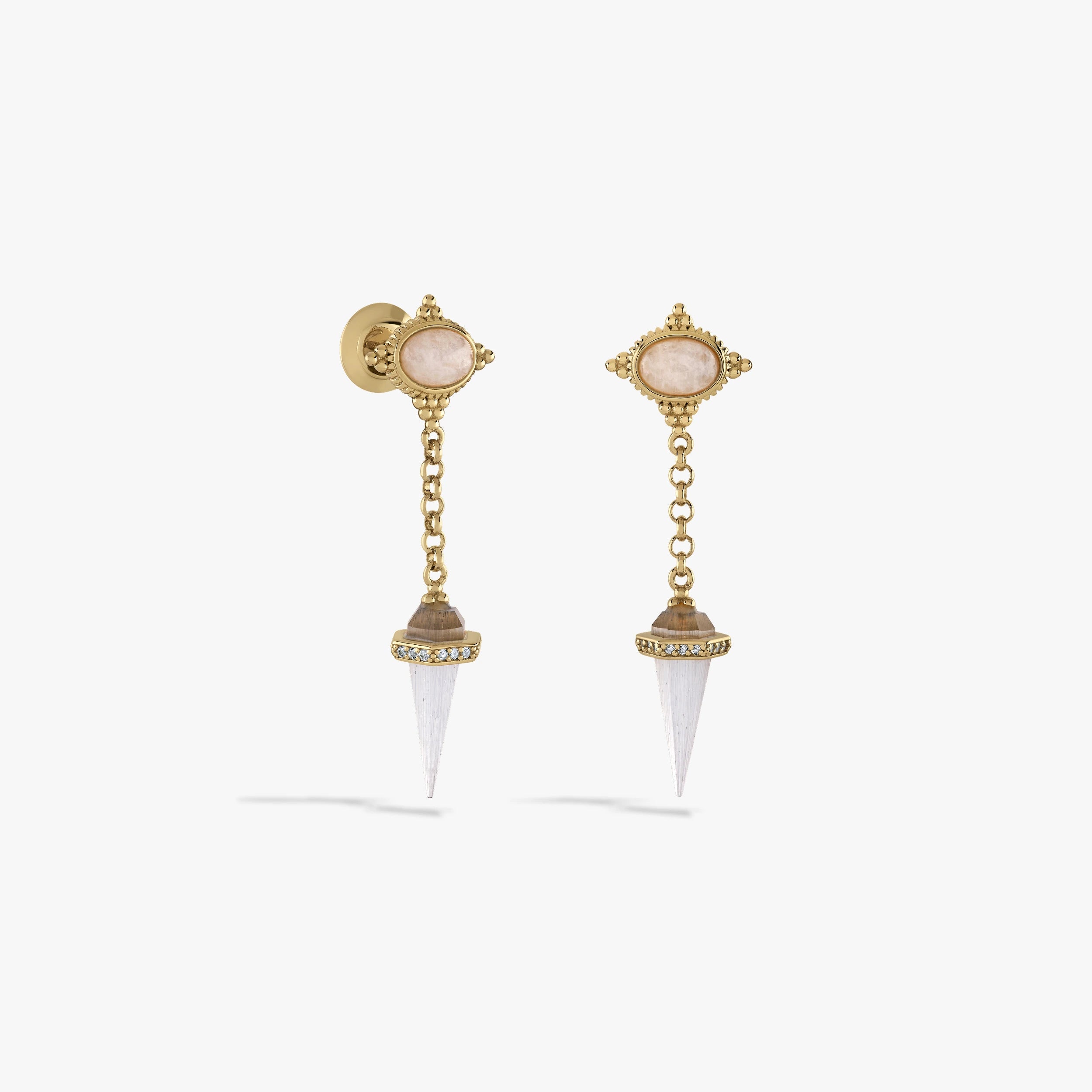 Awe Inspired Earrings Oracle Pendulum Drop Earrings