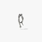 Awe Inspired Earrings Oxidized 925 Sterling Silver / single left Snake Wrap Earring