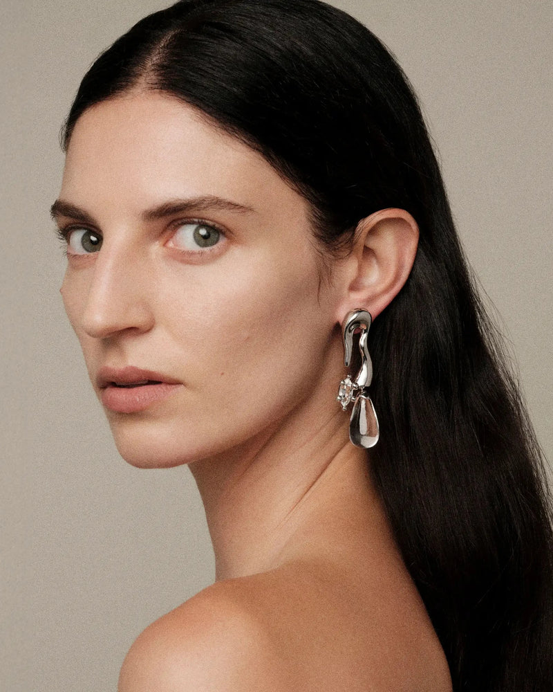 Awe Inspired Earrings Petal Drop Earrings