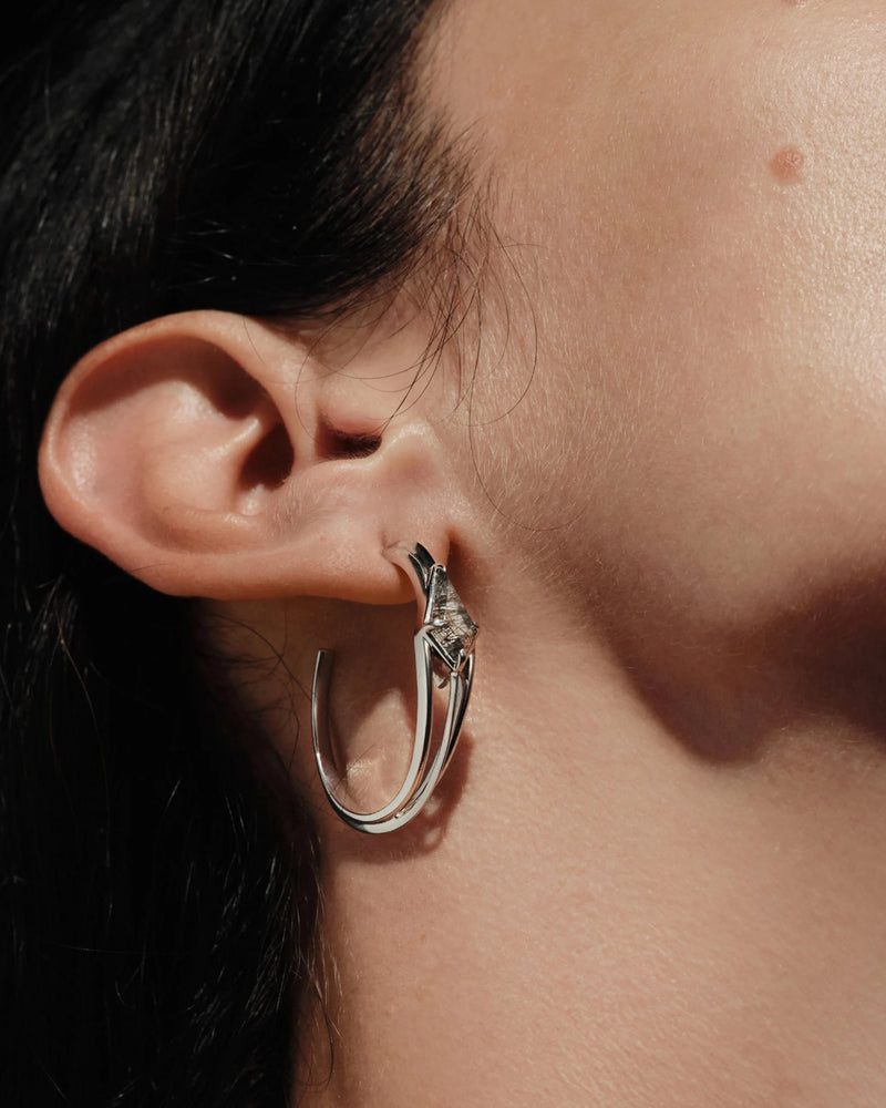 Awe Inspired Earrings Prism Oval Hoops