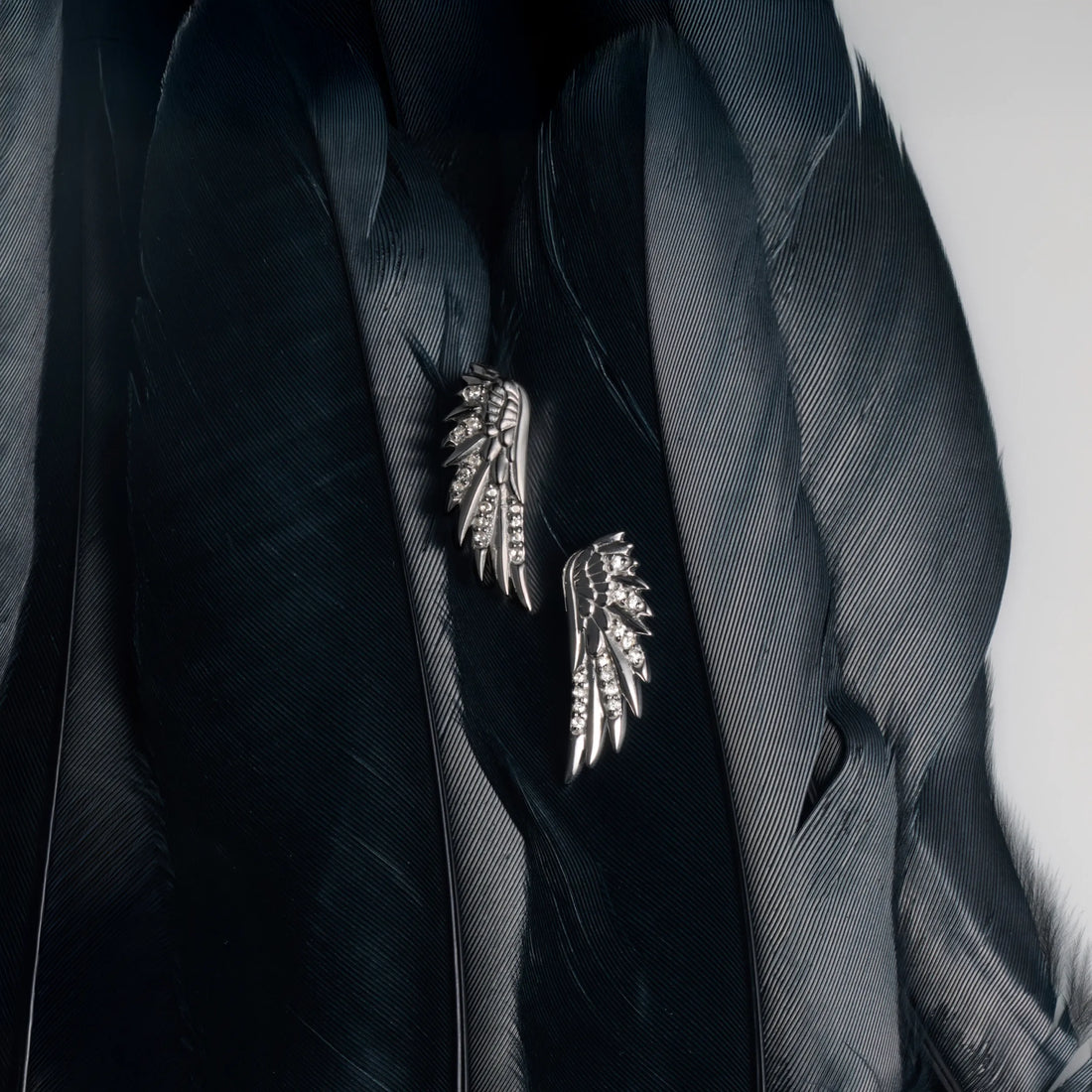 Awe Inspired Earrings Sapphire Wing Ear Climber