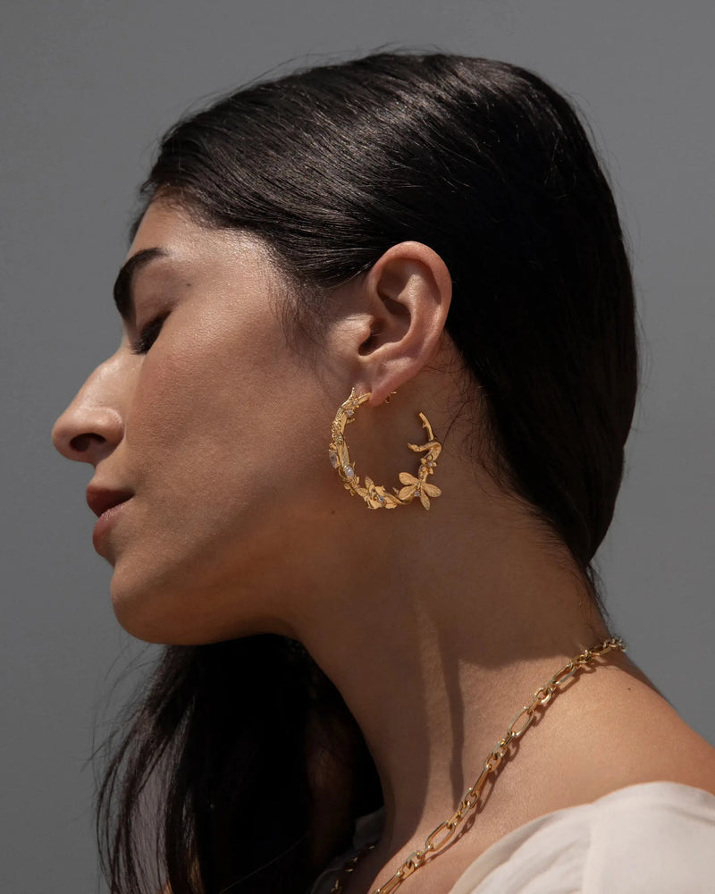 Awe Inspired Earrings Secret Forest Hoops