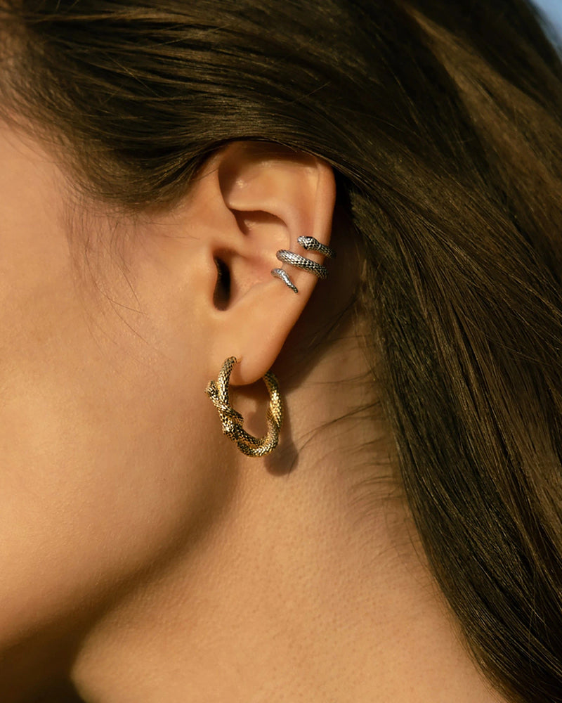 Awe Inspired Earrings Serpent’s Embrace Ear Cuff