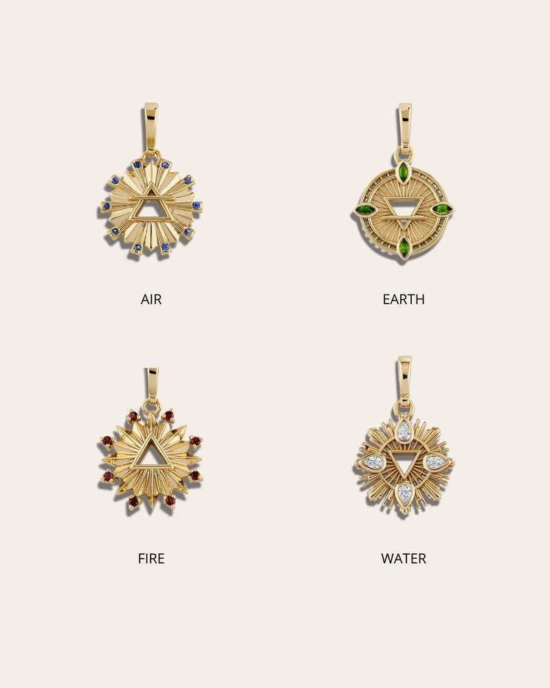 Awe Inspired Earrings Single Mini Element Charm Hoop