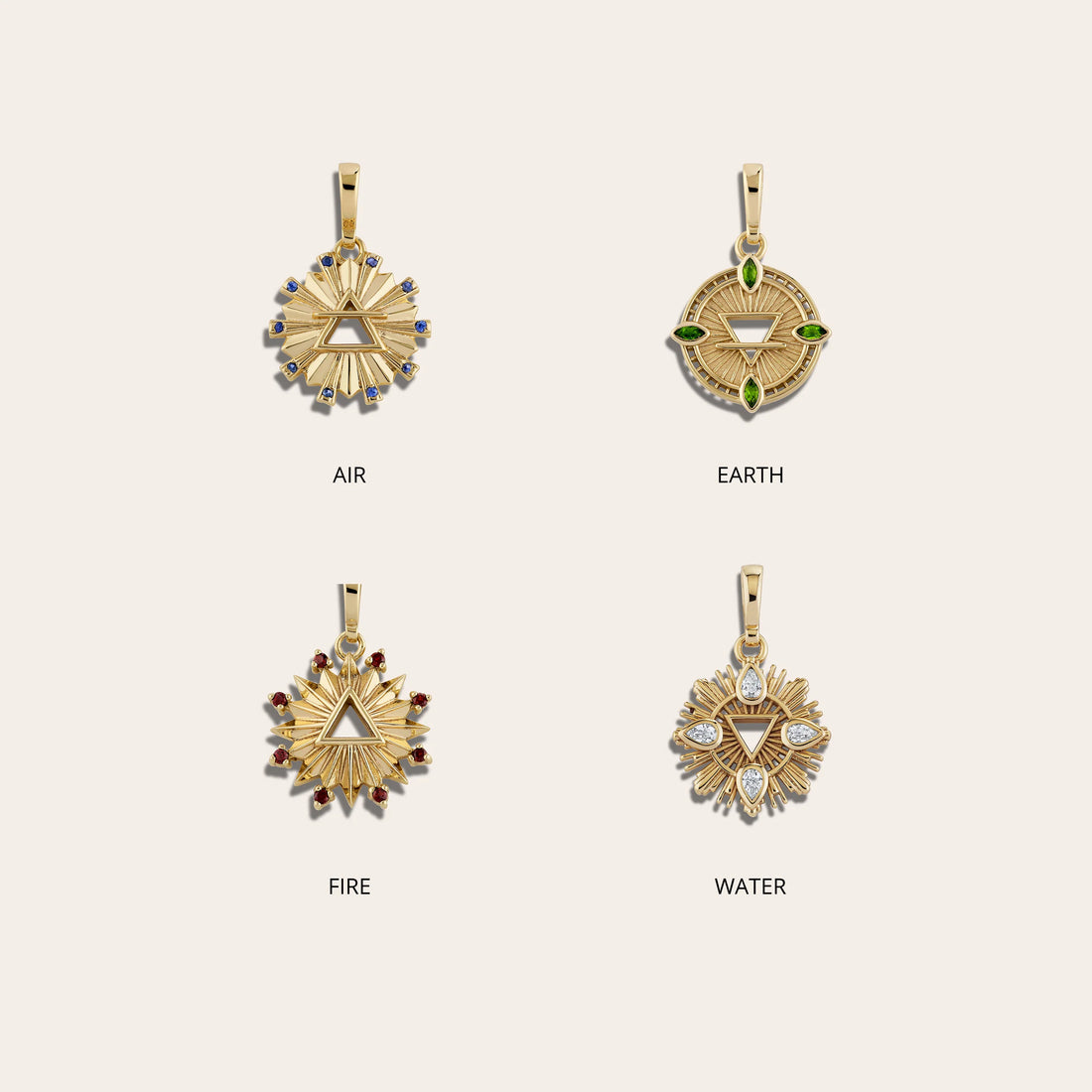 Awe Inspired Earrings Single Mini Element Charm Hoop