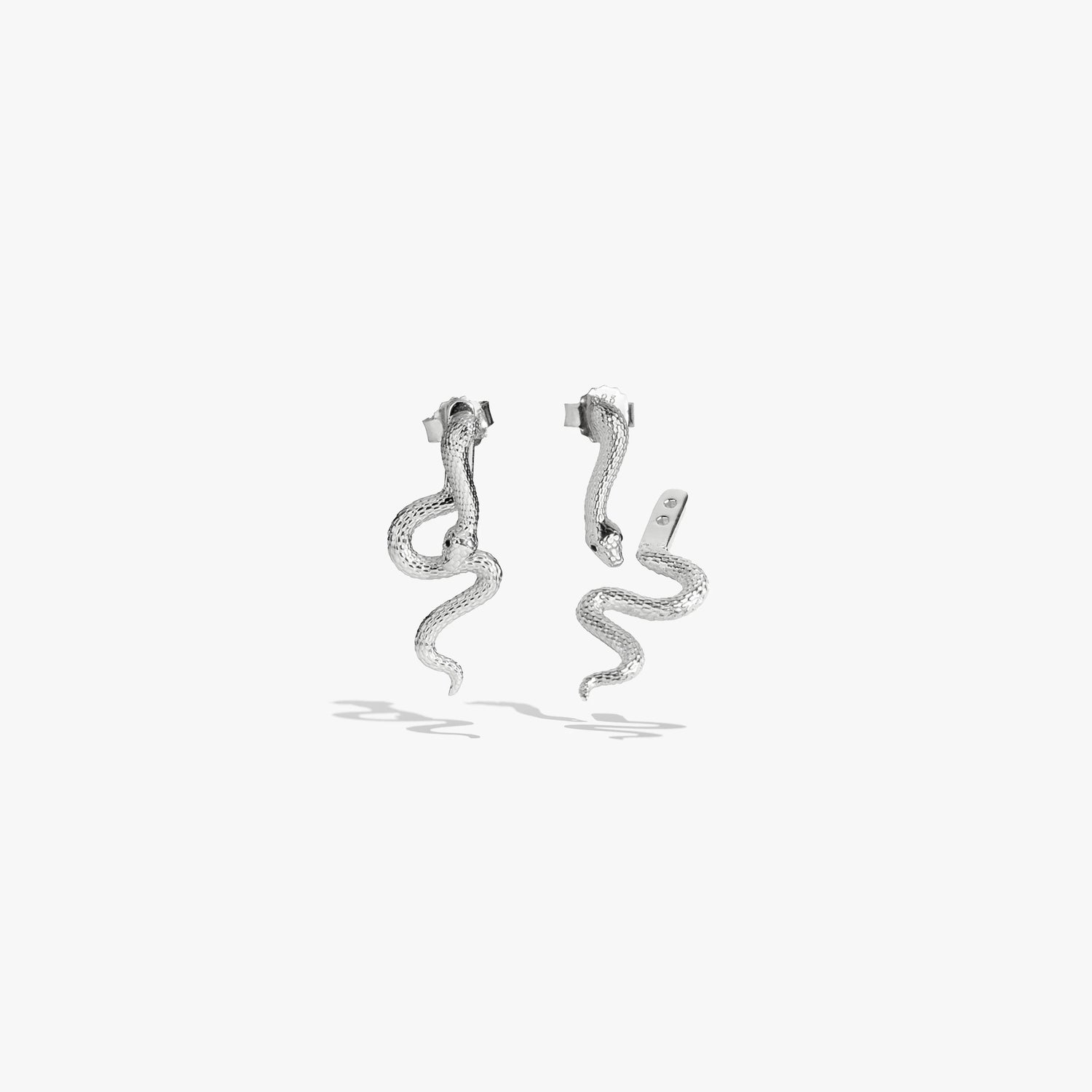 Awe Inspired Earrings Sterling Silver Mystic Serpent Cascade Earrings