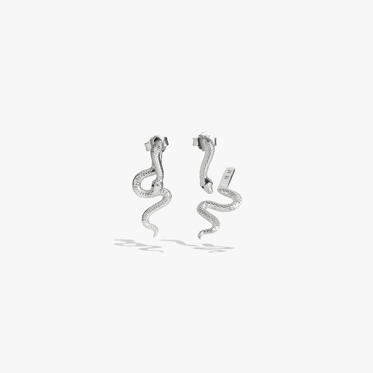 Awe Inspired Earrings Sterling Silver Mystic Serpent Cascade Earrings