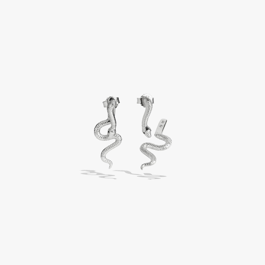Awe Inspired Earrings Sterling Silver Mystic Serpent Cascade Earrings