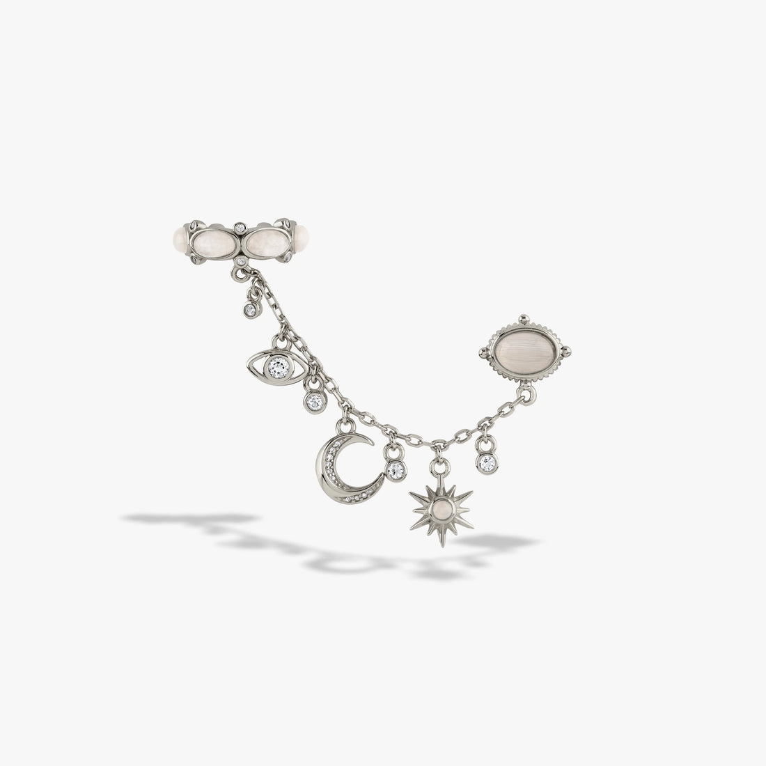 Awe Inspired Earrings Sterling Silver Oracle Ear Swag