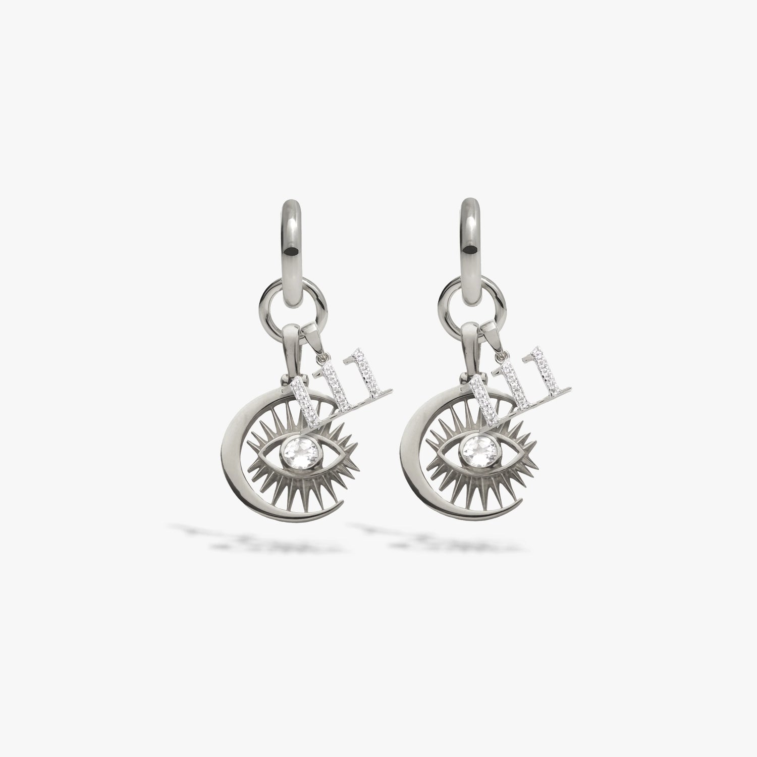 Awe Inspired Earrings Sterling Silver / Pair / 111 Third Eye Earring Set