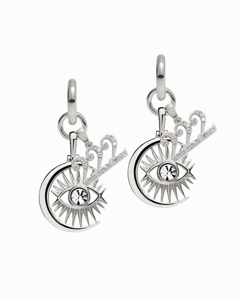 Awe Inspired Earrings Sterling Silver / Pair / 222 Third Eye Earring Set