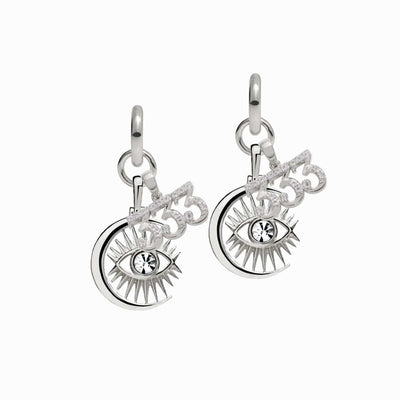 Awe Inspired Earrings Sterling Silver / Pair / 333 Third Eye Earring Set