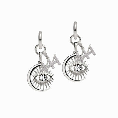 Awe Inspired Earrings Sterling Silver / Pair / 444 Third Eye Earring Set