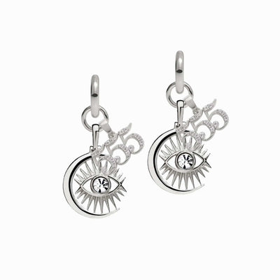 Awe Inspired Earrings Sterling Silver / Pair / 555 Third Eye Earring Set