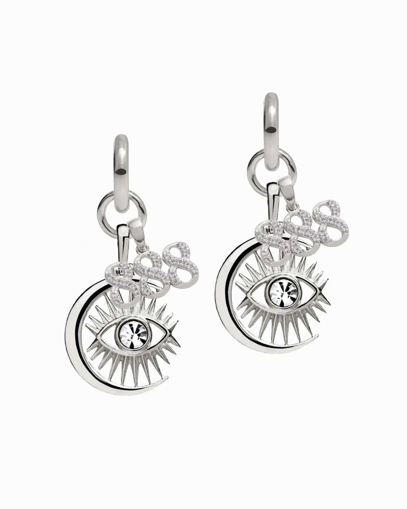 Awe Inspired Earrings Sterling Silver / Pair / 888 Third Eye Earring Set