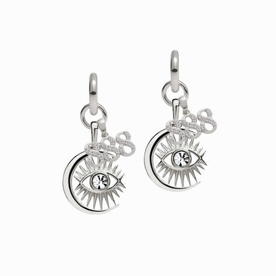 Awe Inspired Earrings Sterling Silver / Pair / 888 Third Eye Earring Set