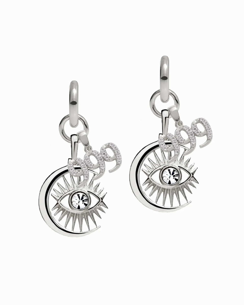 Awe Inspired Earrings Sterling Silver / Pair / 999 Third Eye Earring Set