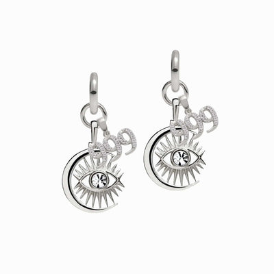 Awe Inspired Earrings Sterling Silver / Pair / 999 Third Eye Earring Set