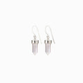 Awe Inspired  Earrings Crystal Quartz Wire Earrings