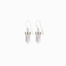 Awe Inspired Earrings Sterling Silver / Pair Crystal Quartz Wire Earrings