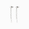 Awe Inspired Earrings Sterling Silver / Pair Pearl Dangle Earring