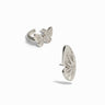 Awe Inspired Earrings Sterling Silver Pavé Butterfly Ear Cuff Set