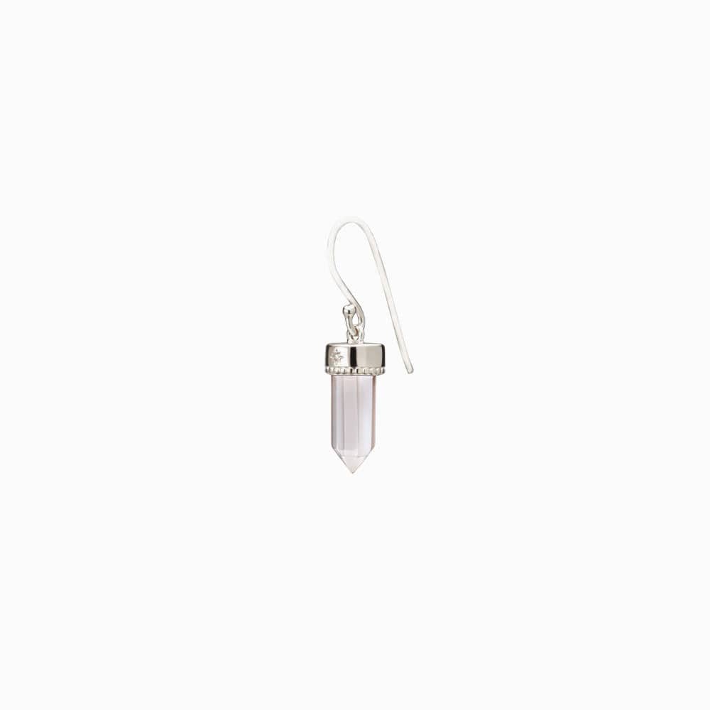 Awe Inspired  Earrings Crystal Quartz Wire Earrings