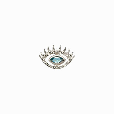 Awe Inspired Earrings Sterling Silver / Single Evil Eye Stud Earring