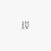 Awe Inspired Earrings Sterling Silver Snake Charm Collector Huggies