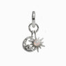 Awe Inspired Earrings Sterling Silver Sun & Moon Charm Earring