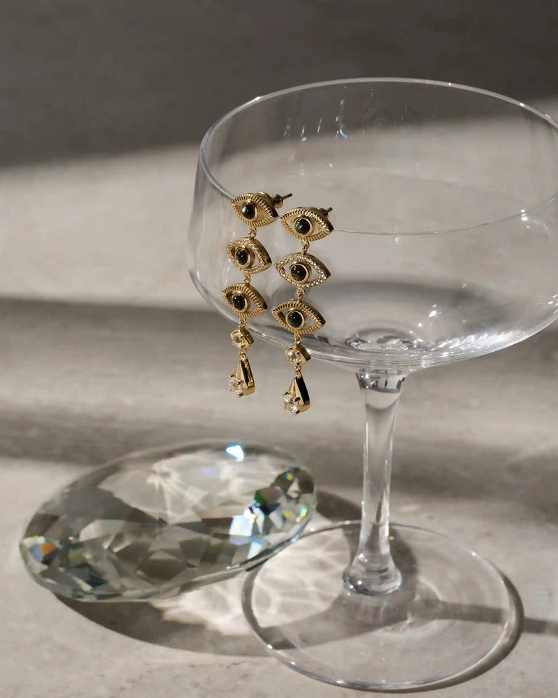 Awe Inspired Earrings Third Eye Drop Earrings