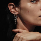 Awe Inspired Earrings Triple Prism Huggies